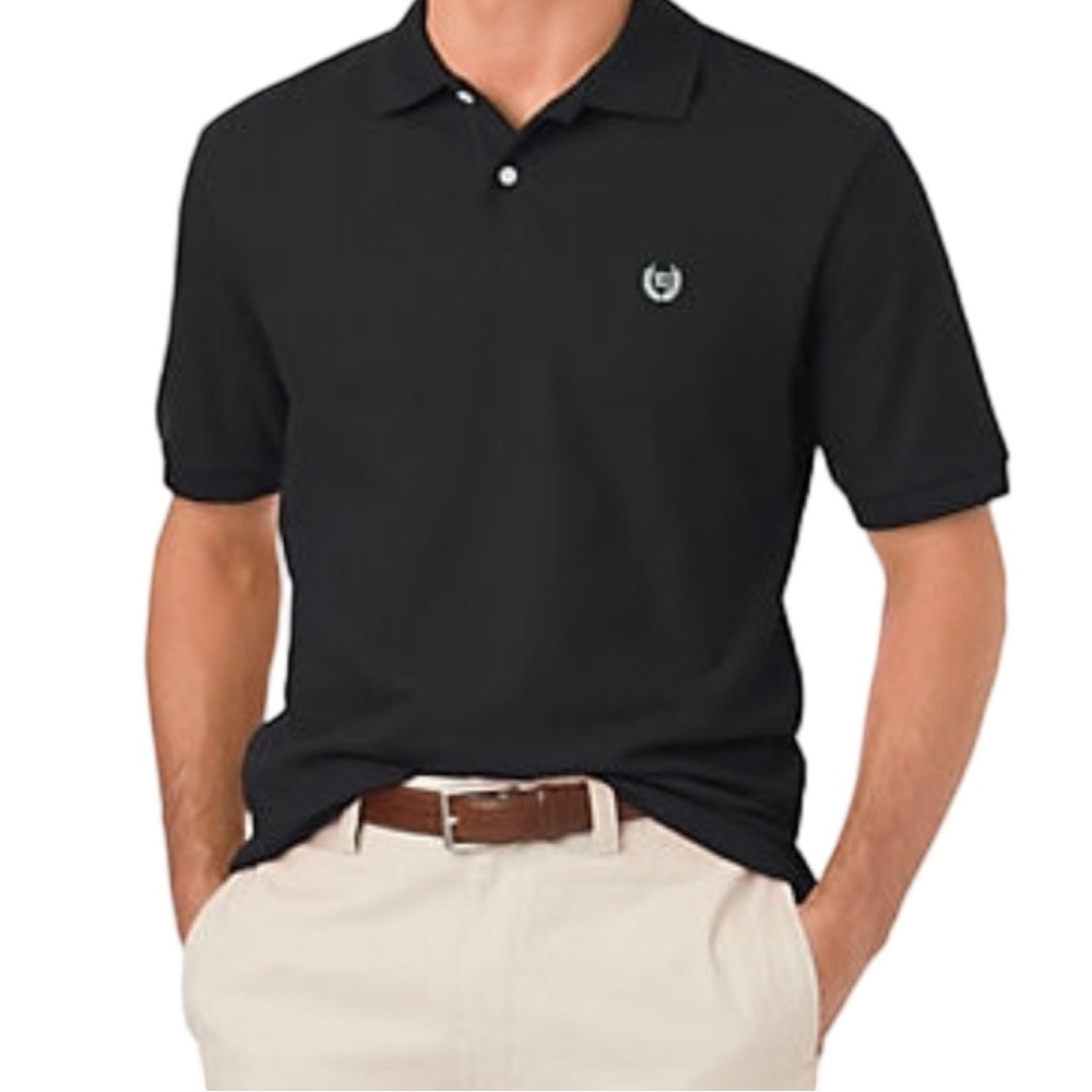 Men’s Chaps Black Polo, NWT